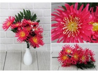 Bukiet sztuczny 9 kwiatów 45 cm RÓŻOWY