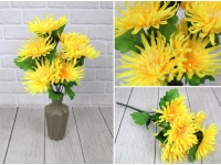 Bukiet sztuczny 50x12 cm 9 kwiatów żółte