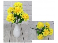 Bukiet sztuczny chryzantema 7 kwiatów 35 cm żółta