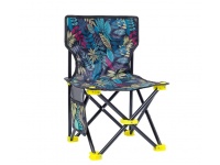 Krzesło, fotel składany ze schowkiem 57x35x35 cm WZÓR LIŚCIE