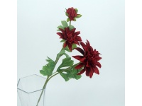 Kwiat DALIA wys. 61 cm (3 kwiaty 5-8-12 cm) BORDO