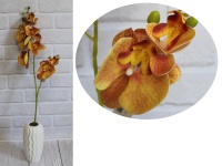 Kwiat STORCZYK silikonowy jak naturalny podwójna łodyga 8 kwiatów (9-7cm) 65 cm #1 - POMARAŃCZOWY