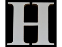 Litera dekoracyjna 10 cm - H