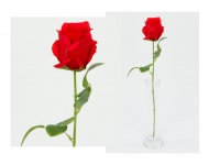 Róża gałązka 47x7,5 cm #012 czysta czerwień