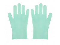 Silikonowe rękawiczki do mycia, sprzątania OCHRONNE miętowe - 1 para