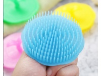 Szczotka do włosów do masażu głowy elastyczna plastikowa mix kolor 8 cm