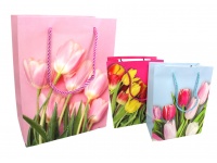 Torebka prezentowa 23x18x8 cm tulipany - 1 szt