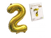 Balon foliowy ZŁOTA CYFRA (80 cm) 2