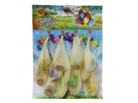 Balony z confetti kpl 12 szt MIX KOLOR mleczny ok. 30 cm