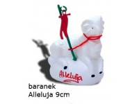 Baranek wielkanocny duży Alleluja 9 cm