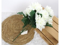 Bukiet CHRYZANTEMA wys. 36 cm 7 łodyg (7 kwiatów 10,5 cm) BIAŁA