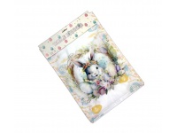 Bieżnik wielkanocny 180x30 cm ZAJĄC w wianku