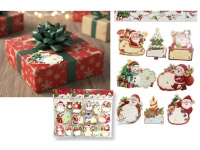 Bilecik, naklejka do prezentów zestaw 8 bilecików na blistrze 28x18 cm KSZTAŁT