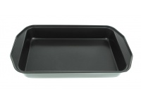 Blaszka do pieczenia, zapiekania CZARNA prostokątna 49x31,5x6 cm