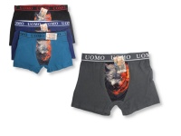 Bokserki męskie MAGGIE KEEN Uomo jednokolorowe z Wilkiem NO: MK-009 - 1 para