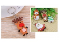 Brelok, breloczek ŚWIĄTECZNY z miękkiej gumy 3,5x2,5 cm MIX WZORÓW