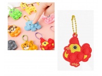 Brelok do kluczy POPIT MIX WZORÓW i rozmiarów (ok. 6 cm) - 1 szt
