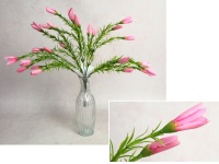 Bukiet ala KROKUS wys. 40 cm, 5 łodyg ( 25 kwiatów 5x2 cm) RÓŻOWY