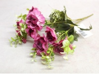 Bukiet AZALIA wys. 35 cm, 5 łodyg (10 kwiatów 4,5x2 cm) RÓŻÓWY