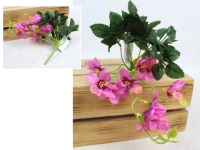 Bukiet, bukiecik PODŁUŻNY drobne kwiatki 20x25 cm (główka 5 cm) - FIOLETOWY