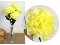 Bukiet CHRYZANTEMA wys. 52 cm 7 łodyg (7 kwiatów 13 cm) LIMONKOWY