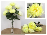 Bukiet CHRYZANTEMA 7 kwiatów 62x10 cm CYTRYNOWA