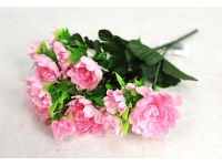 Bukiet CHRYZANTEMA drobna wys. 35 cm, 7 łodyg (21 kwiatów 6-3 cm) RÓŻOWA