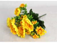 Bukiet CHRYZANTEMA drobna wys. 35 cm, 7 łodyg (21 kwiatów 6-3 cm) ŻÓŁTA