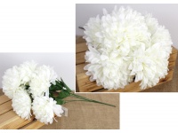 Bukiet CHRYZANTEMA wys. 58 cm 7 łodyg (7 kwiatów 13 cm) ŚMIETANOWY