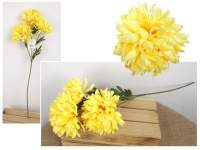 z Bukiet CHRYZANTEMA wys. 65 cm (3 kwiaty 13x6 cm) ŻÓŁTA