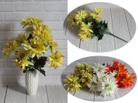 Bukiet CHRYZANTEMA ze środkiem 9 kwiatów (wys. 52 cm, kwiat 14 cm)