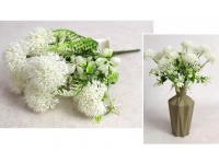 Bukiet CZOSNEK wys. 29 cm 7 łodyg (7 główek 5 cm) BIAŁY