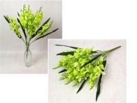 Bukiet FREZJA wys. 50 cm, 9 łodyg (kwiat 19x6 cm) LIMONKOWA