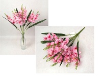 Bukiet FREZJA wys. 50 cm, 9 łodyg (kwiat 19x6 cm) RÓŻOWA