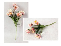 Bukiet GERBERA wys. 32 cm, 5 łodyg (15 kwiatów 4-2,5 cm) RÓŻOWA