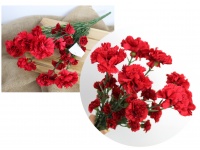 Bukiet GOŹDZIK, CEGIEŁKI wys. 45 cm 7 łodyg (kwiat 2,5-6 cm) CZERWONY