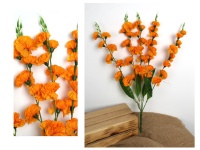 Bukiet GOŹDZIK drobny wysoki 66cm, 5 łodyg (kwiat 5-3,5 cm) - POMARAŃCZOWY