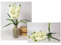 Bukiet HIACYNT wys. 55 cm  5 łodyg (5 kwiatów 20 cm) BIAŁY