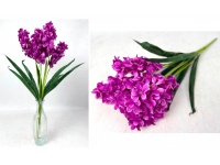 Bukiet HIACYNT wys. 62 cm 7 łodyg (7 kwiatów 14 cm) RÓŻOWY ciemny