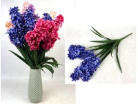 Bukiet HIACYNT wys. 64 cm 7 łodyg (7 kwiatów 13 cm) MIX TRZECH FIOLETÓW
