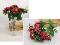 Bukiet KALANCHOE wys. 44 cm, 10 łodyg (7 kwiatów 8x4 cm) RÓŻOWA