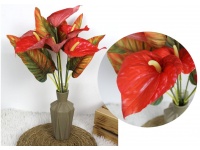 Bukiet KALIA jesienna wys. 50 cm 7 łodyg (7 kwiatów 12x11 cm) CZERWONA