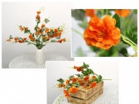 Bukiet KAMELIA 7 łodyg 68 cm POMARAŃCZOWA