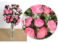 Bukiet KAMELIA wys. 50 cm 7 łodyg (kwiat 4,5 cm) RÓŻOWA