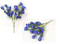 Bukiet KROKUS wys. 48 cm, 7 łodyg (21 kwiatów 5x4 cm) NIEBIESKI
