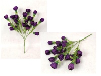 Bukiet KROKUS wys. 48 cm, 7 łodyg (21 kwiatów 5x4 cm) FIOLETOWY