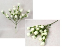 Bukiet KROKUS wys. 48 cm, 7 łodyg (21 kwiatów 5x4 cm) BIAŁY