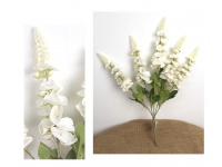 Bukiet ŁUBIN wys. 52 cm, 5 łodyg (kwiat 20x6 cm) KREMOWY