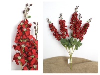 Bukiet ŁUBIN wys. 58 cm, 5 łodyg (kwiat 21x4 cm) CZERWONY