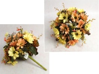 Bukiet MARGARETKA wys. 30 cm, 14 łodyg (kwiat 6x1,5 cm) BRZOSKWINIOWO-ŻÓŁTY